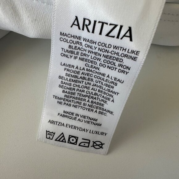 Aritzia Womens LG Contour Off-shoulder Longsleeve Bodysuit in White NEW - Picture 4 of 10